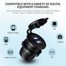 Waterproof 3.1A USB Charger Cigarette Lighter Socket for Car Marine Motorcycle