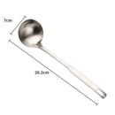 2pcs Stainless Steel Kitchen Utensils Soup Ladle Colander Spoon Cooking Tools