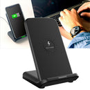 15W Mobile Phone Type Qi Wireless Charger Dual Coil Fast Charging Stand Holder