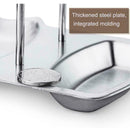 Stainless Steel Pot Cover Rack Stand Pan Lid Spoon Holder Organizer Cookwar R2E9