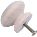 10pcs 35mm Natural Wood Wooden Drawer Wardrobe Door Cabinet Knob Pull With  P6G5