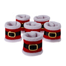 6pcs/lot Table Napkin Ring Tableware Dinner Santa Claus Cover Decor