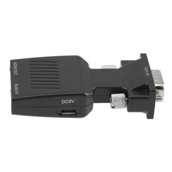 Portable VGA Male Port to HDMI Female Port Converter Adapter Connector
