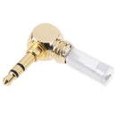 3.5mm L-type stereo right angle male plug audio earphone soldering connector  BX