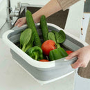 Multifunction Collapsible Cutting Board Drain Basket Basin Q8I2 2019 T D8F6