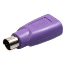 2pcs PS2 Male to USB Female Adapter Computer Mouse Keyboard Converters