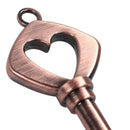 USB 2.0 Metal USB Pen Drive Pure Copper Heart USB Flash Drive Key (Copper,  N5P3