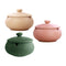 3pcs Nordic Style Ceramic Jewelry Storage Jar with Lid,  Cigarette Ash Tray Pink