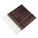 16 Piece Aluminum Crochet Hooks with Plastic Handle Knitting Needles Set