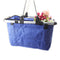 Folding Collapsible Reusable Portable Market Shopping Tote Picnic Basket Stock