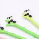 24 Pcs/Lot Climbing Panda on Bamboo Gel Ink Pens 0.5Mm Ballpoint Pen Black