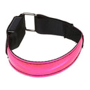 Pink LED Safety Reflective Strap Shine Armband for Running K8V6