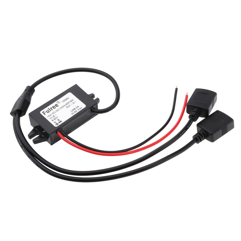 DC-DC  Voltage Converter 8-60V to 5V 3A /15W &Dual USB-A
