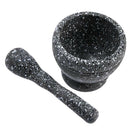 17cm Garlic Press Pounder Ginger Crusher Handled Pestle Mincer Granite
