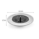 3Pcs Stainless Steel Silicone Strainer Floor Drain Cover Plug Anti-Blocking B8W7