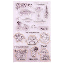 Pig Bicycle Seal Stamp Cutting Dies Stencil Set DIY Scrapbooking Embossing