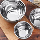 3Pcs Stainless Steel Mixing Bowl Quality Mixing Bowl Storage Salad Bowl