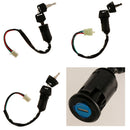 Ignition Key Switch Lock Electric 4 Wire 2 Key for Motorcycle ATV A Type