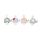 8x Mixed Colorful Elephant Wood Clips Photo Paper Pegs Clothespin Craft Decor3C