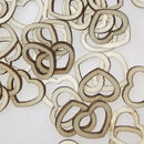 50 Pieces Unfinished Wood Hollow Heart Shape Wooden Plaque Embellishments