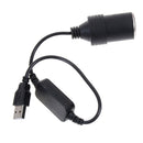 5V 2A usb port to 12v 8w car cigarette lighter socket adapter converter for M&O