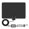 Digital TV Antenna VHF UHF Aerial with Amplifier 80 Miles DVB-T/T2 Receiver