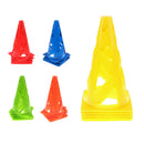 5 Pieces 9" PE Sport Training Traffic Cone for Soccer Football Basketball Yellow