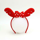 Cute Christmas Antler Headband Bow Hair Band Head Hoop Girl Party Costumes Prop
