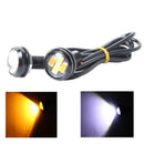 5X 23mm 5730-SMD Dual Color White Amber Eagle Eye LED DRL Turn Lights Car motor