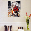 DIY Paint By Numbers 16"*20" Kit Umbrella Girl Painting On Canvas Home Decor