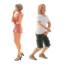 1:64 Street Classic Figures Men Women Building Scenery Accessory Decor