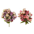 Set 2 Artificial Roses 20 Heads Bouquet for Home Garden Party Wedding Decor