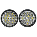 2X 12V 18LED Round Car Fog Lamp Driving DRL Daytime Running Bright White Ligh-BX