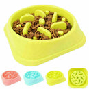 Healthy Dog Cat Pet Interactive Slow Food Feeder Anti Slip Dish Gulp