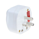 UK Plug 10A 3 Pin AC Electrical Power Wiring Male Plug Socket With Led Switc Hn