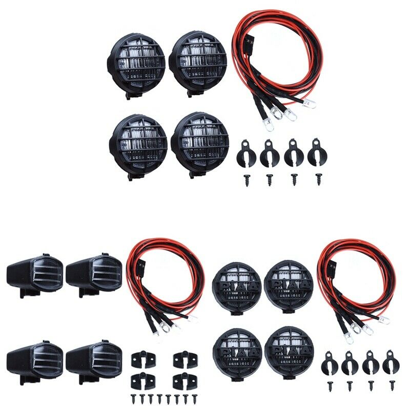 4 Led White Light with Lampshade for 1/10 Traxxas Hsp Rc Crawler Accessory  P5A7