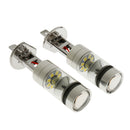 Pair 1800LM H1 10000K 100W High Power LED Foglights Bulbs Lamp White