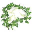 5 Pcs Silk Wisteria Wreath Wisteria Artificial Flower Hanging Plant Vine Im