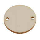 100Pcs Unfinished Predrilled Wood Slices DIY Pendant Round Log Discs Decor