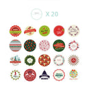 38 Pcs Lovely Christmas Stickers DIY Scrapbook And Crafts Decorative_Sticker  Z