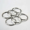 10x/SET Portable Stainless Split Rings Key Rings Size 25mm DIY Keychain Rings