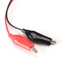 DC 5.5mm x 2.1mm DC Female/Male Jack Connector to 2 Alligator Clip Power Cable Z