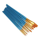 Paint Brushes 50 Pcs,Nylon Hair Brushes Set Blue Round Pointed Paints Brush