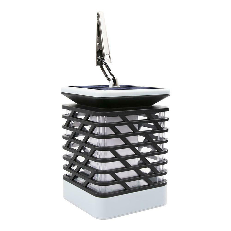 Waterproof LED Solar Lamp Flickering Smokeless Flameless Candle Flame Lamp