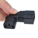 C13 Male to C14 Female 90Degree Left Angled Power Adapter Converter Connector YS