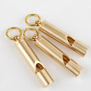 Solid Brass Whistle DIY Gear Key Ring Chain Charm Pendants Craft Accessory