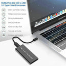 1X(Pcie Nvme Usb3.1 Hdd Enclosure M.2 To Usb 3.1 Type C M Key Ssd Enclosure