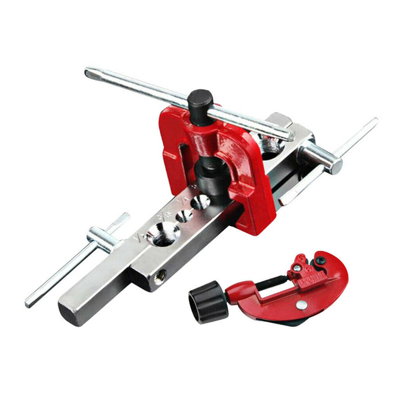 Hand Copper Pipe Tube Expander Flaring Tools Set with 3-28mm Pipe Cutter, inch