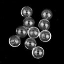 10x Clear Small Glass Ball Bottles Pendant DIY Charms Vials Wish Bottles NEW