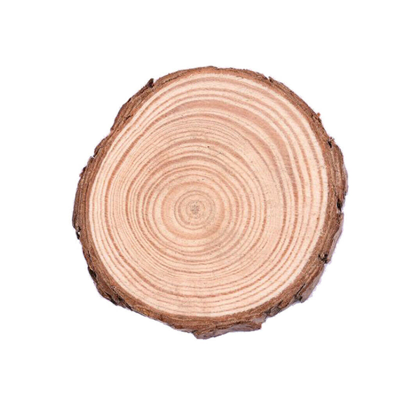 5pcs 7-8cm Blank Natural Wood Slices Circles Log Discs for Drawing DIY Craft
